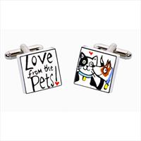 Sonia Spencer Love From The Pets Bone China Cufflinks by