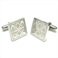 Sonia Spencer Nordic Leaves Etched Cufflinks by