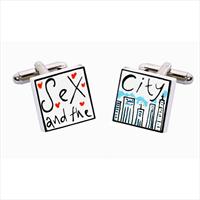 Sonia Spencer Sex and the City Bone China Cufflinks by
