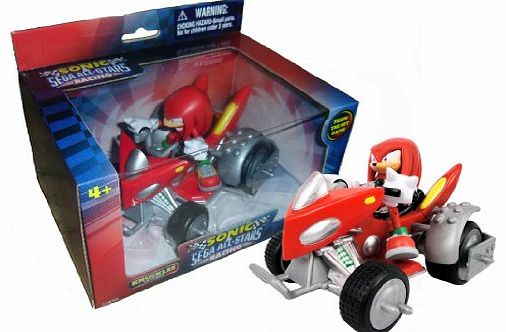 Sonic The Hedgehog 5-inch Sonic All Stars Racing Knuckles and Landbreaker Vehicle