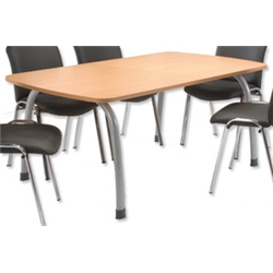 Sonix Boom Rectangular Meeting Table Beech