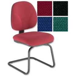 Choices Cantilever Visitors Chair Burgundy