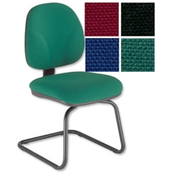 Choices Cantilever Visitors Chair Green