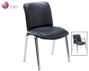 Sonix leather reception chair