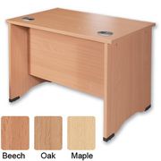 S5 1000 Panel-end Desk Return W1000xD600xH730mm Maple