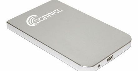 Sonnics 160GB USB 2.0 Portable External Hard Drive - Silver