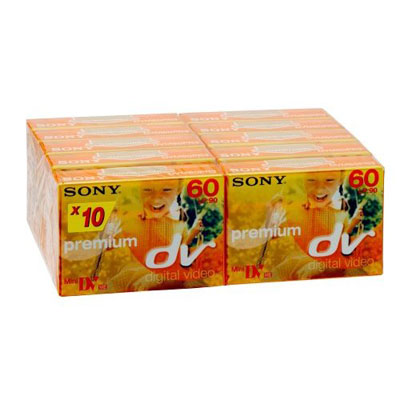 60min Mini-DV Tape Pack of 10