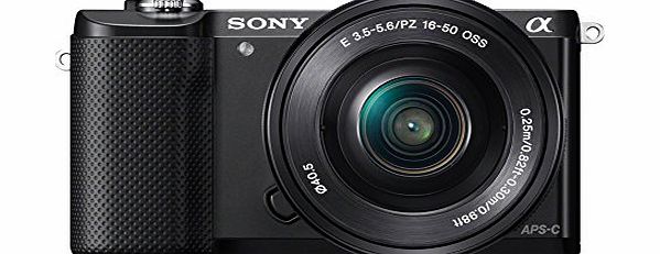 Sony a5000 Digital Camera with SEL-1650 Zoom Lens - Black (20.1MP) 3 inch LCD