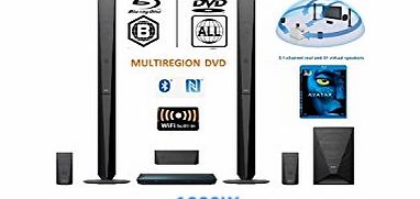 BDVE4100 3D Blu-ray Home Cinema System with MULTIREGION DVD playback & Bluetooth/NFC . Includes special edition 3D Avatar Bluray Disc