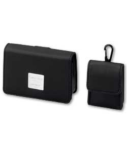 Sony Black Leather Camera Case for Cyber-shot T3