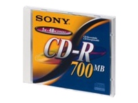 Sony CD-R 700MB 80Minute 40Speed Jewel Case Printable 1Pack