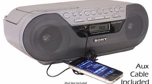 CFD-S05 CD Radio Cassette Recorder with Auxiliary Cord (6 feet) Consumer Portable Electronics/Gadgets