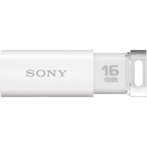 Sony Corporation Sony USM16GPW 16 GB Flash Drive - White