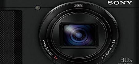 Sony DSCHX90 Digital Compact High Zoom Travel Camera with 180 Degrees Tiltable LCD Screen and View Finder (18.2 MP, 30 x Optical Zoom, Wi-Fi, NFC) - Black