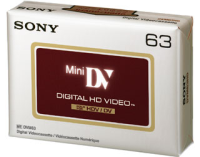 Sony DVM 63HDV - Mini DV (HDV) tape - 63min