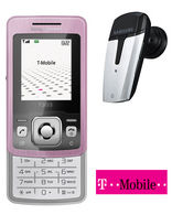 Sony Ericsson T303 Pink  Free Bluetooth Headset T-Mobile Pay as you Go Talk and Text