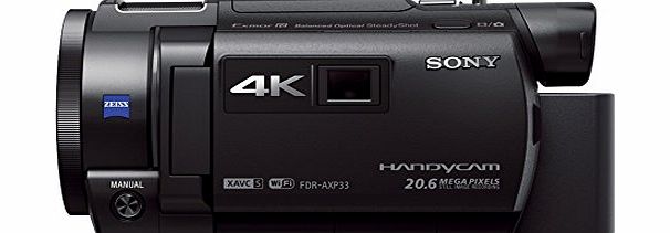 Sony FDR-AXP33 4K Handycam Camcorder with Built-In Projector