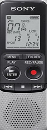 Sony ICD-BX140 4GB Digital Voice Recorder - Silver