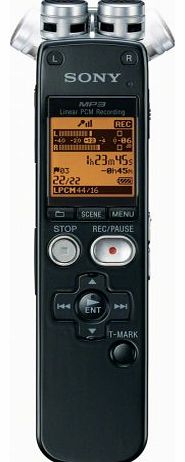 Sony ICD-SX712DB - Digital voice recorder - flash 2 GB - WMA, AAC, MP3, LPCM - black