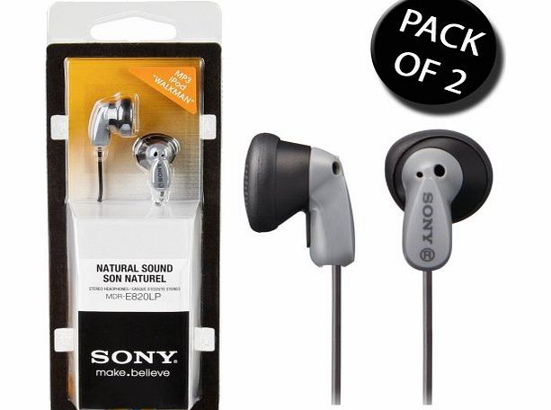 Sony In-Ear, L-shaped stereo mini 1.2 m, 13.5 mm, Neodymium, MDR-E820LP (1.2 m, 13.5 mm, Neodymium)