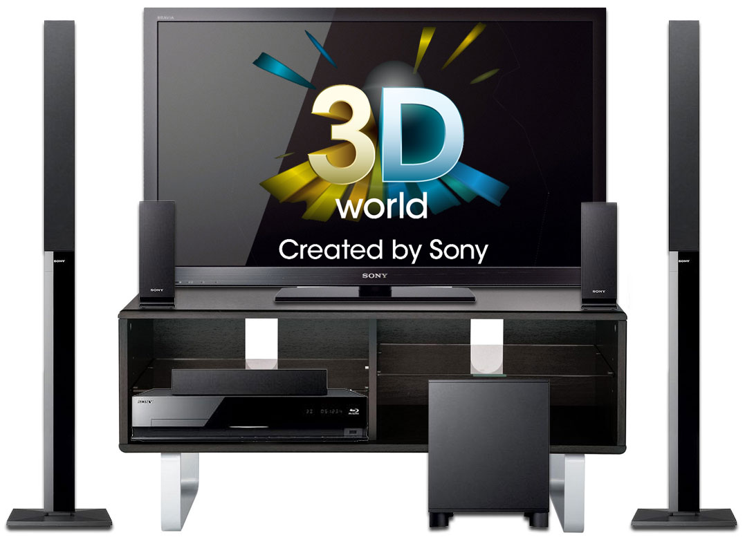 Sony KDL-40HX803   BDV-E870   Designer TV Stand