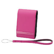 SONY LCS-CSVB leather camera case pink