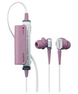 Sony MDRNC22 Noise Cancelling In-Ear Headphones Pink
