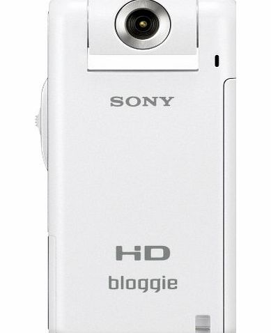 Sony MHS-PM5KW Bloggie High Definition Handycam Camcorder with 360 degree filming and 4GB Memory stick - White