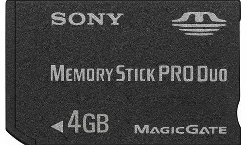 Sony New , Sony Flash Memory Stick Pro Duo for High-speed Recording Devices Capacity 4GB Ref INMSPDUO4G