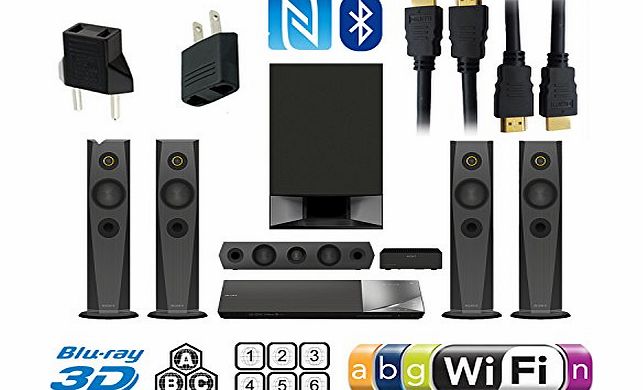 NEW SONY BDV-N7200 2K/4K Home Theater System Multi Zone BD ABC and Region Code Free DVD 012345678 PAL/NTSC with 2D/3D Wi-Fi SA-CD NFC/BLUETOOTH Multi System. 100~240V 50/60Hz Intl Version with EU/UK P
