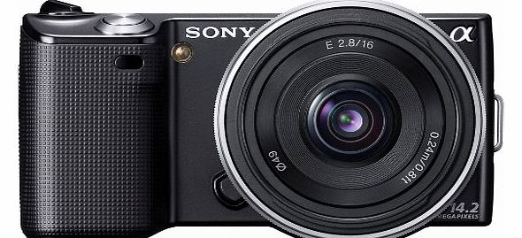Sony NEX-5AB Digital SLR Camera with E 16mm f/2.8 Lens - Black