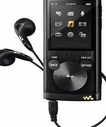 NWZE454B E Series 8GB Walkman MP3/Video with Clear Audio - Black