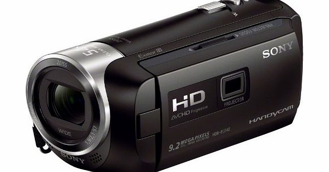Sony PJ240E Full HD Camcorder with Built In Projector - Black