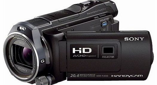 Sony PJ650 Full HD Projector Camcorder - Black (20.4MP, 12x Optical Zoom) 3 inch LCD