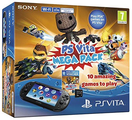 Playstation Vita Console with 10 game Mega Pack on 8GB Memory Card