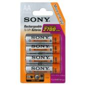 Sony Rechargeable 4 x AA 2700mAh Battery Blister