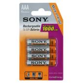 sony Rechargeable 4 x AAA 1000mAh Battery