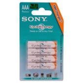 sony Rechargeable 4 x AAA 800mAh Battery Cycle