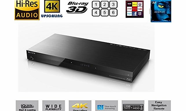  4K BDP-S7200 High End Blu-Ray player with MULTIREGION only DVD player for all regions (1, 2, 3, 4, 5, 6) With Super Wi-Fi amp; High-Resolution Audio 3D Blu-Ray Upscaler -Twin USB - Dual Core inc