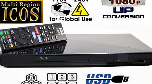 Sony  BDP-S1200 Region Code Free Blu Ray Disc Player Multi Region - UK Mains 100-240V Auto