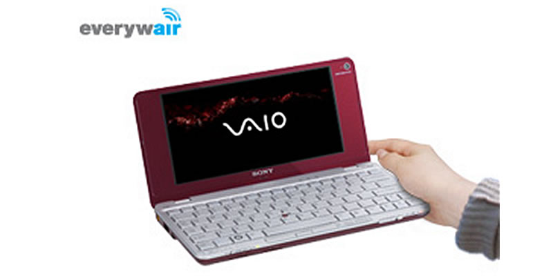 Sony VAIO VGN-P11Z/R P Series Netbook in Red -