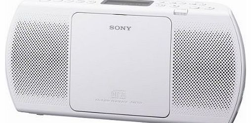 Sony ZSPE40CP Slim Portable Radio with CD/USB Playback - White