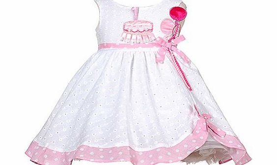Sophias Style White Pink Balloon 1st Birthday Dress Baby Girl 18M