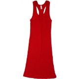 American Apparel - 2x1 Rib Racerback Dress, Red, S