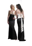 Dynasty Annabels Evening Dress Black and Ivory - 12