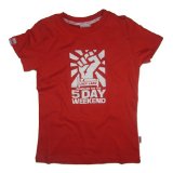 Lazy Lady 5 Day Weekend T-shirt, Red, 12