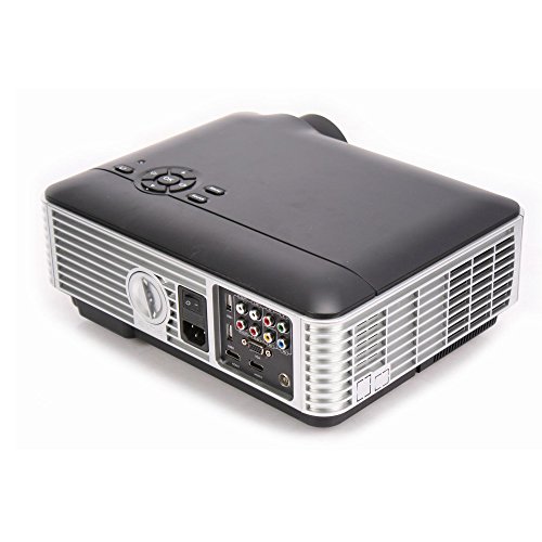 Sourcingbay PRJ-RD806A Highest Brightness Projector LED 3D Full 1280x800 Pixels Support to 1080p by HDMI port Resolution 1500:1 2800 Lumens
