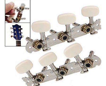 2 x 3 Spare Part On Plate Guitar Tuning Pegs Machine Tuner Heads