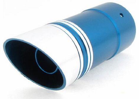 Sourcingmap 5.6cm Dia 15cm Length Exhaust Pipe Silencer Muffler Blue for Car