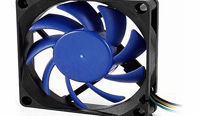 Sourcingmap 70mm x 70mm x 15mm DC 12V 4 Leads PWM PC Computer Case CPU Cooling Fan